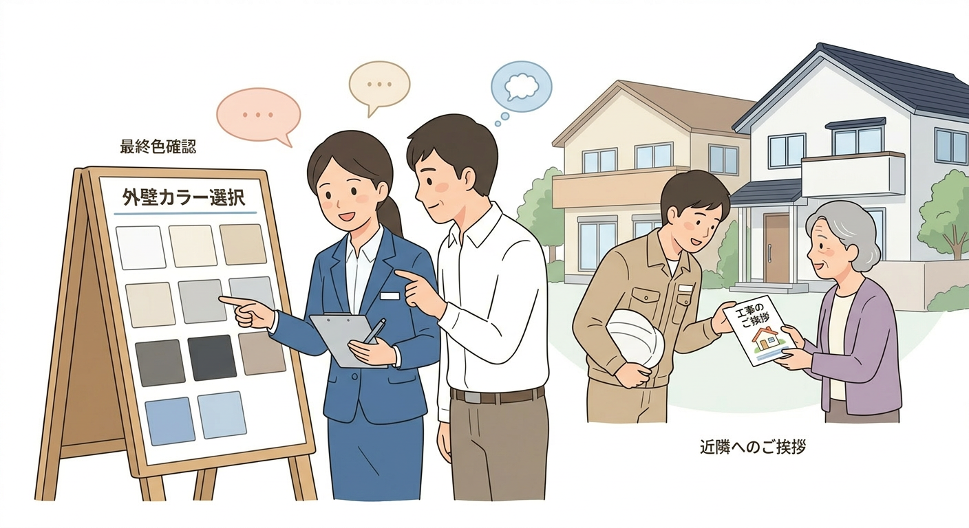 Step 05 : 事前打ち合わせ・近隣へのご挨拶